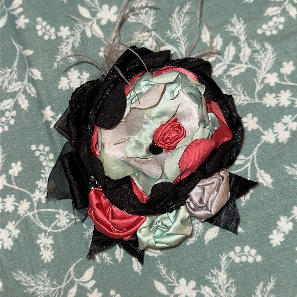 Fabric Flower Pin